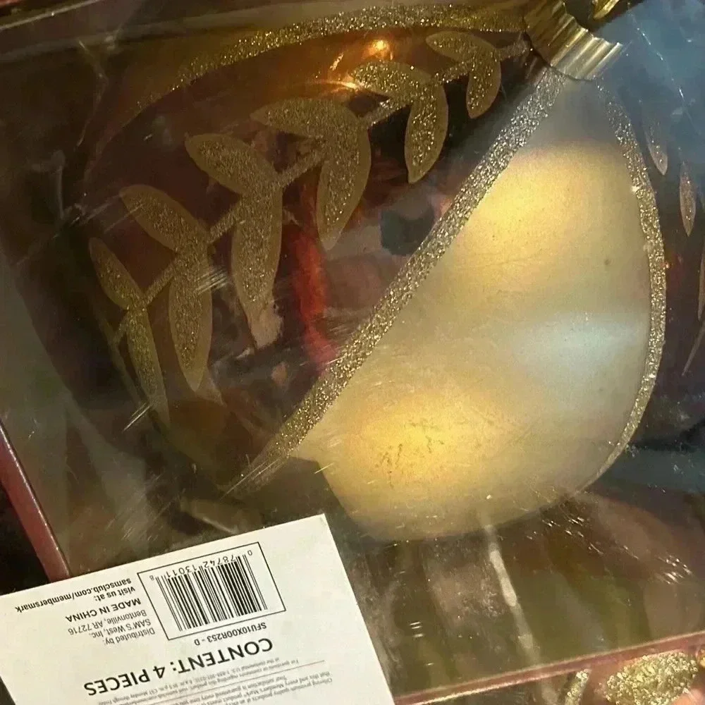 Members Mark 4 Count Jumbo Ornaments